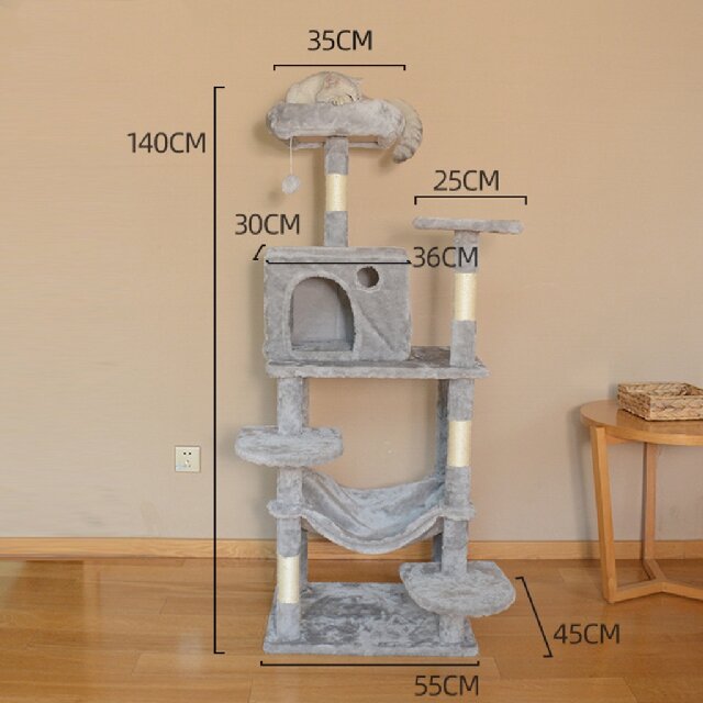 2 Luxury cat tree size