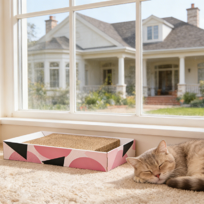 Cozy Nook Corrugated Cat Scratching Bed Cozy Nook Corrugated Cat Scratching Bed