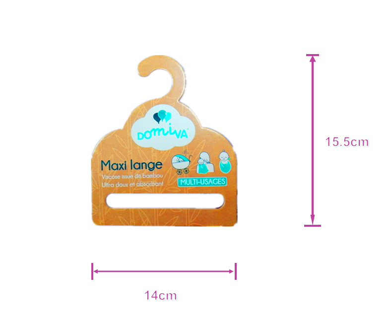 AHG1004 14×0.4×15.5cm Eco-Friendly Cardboard Hanger Card for Baby Bibs and Small Scarves AHG1004 14×0.4×15.5cm Eco-Friendly Cardboard Hanger Card for Baby Bibs and Small Scarves