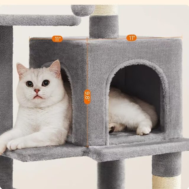 2 Dual - Door Enclosed Cat House