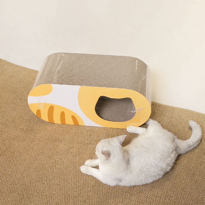Eco-Friendly Corrugated Cat Tunnel Scratcher House