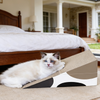 Foldable Triangular Corrugated Cat Scratcher