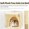 Wholesale Multifunctional Double-Cat Condo Cat Tree with Sisal Posts and Mouse Toys