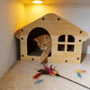 Paper Corrugated Cat House Bed With Scratching Function