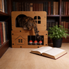 Two-Tier Corrugated Cat House With Interactive Toy Balls