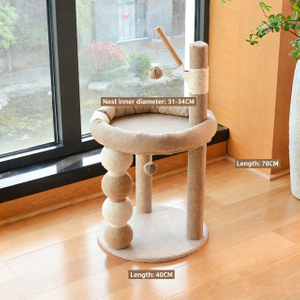Luxury Sisal Ball and Plush Nook Cat Tree – Eco Friendly Multi Functional Pet Haven