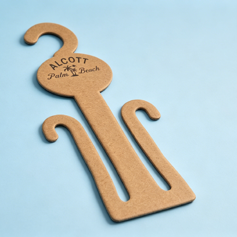 Recyclable Thin-Profile Paper Hanger Designed for Clothing Stores