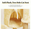 Luxury Factory Wholesale Cat Tree with Cat Post and Three Nests