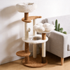 Five-Tier Plush Cat Tree With Sisal Scratching Posts And Cozy Beds