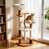 Five-Tier Plush Cat Tree With Sisal Scratching Posts And Cozy Beds