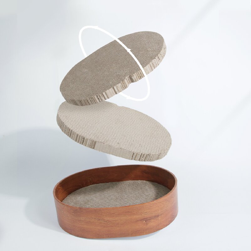 Premium Long-Lasting Oval Cat Scratcher with Ultra-Low Dust Shedding &amp; Sealed Base.jpg