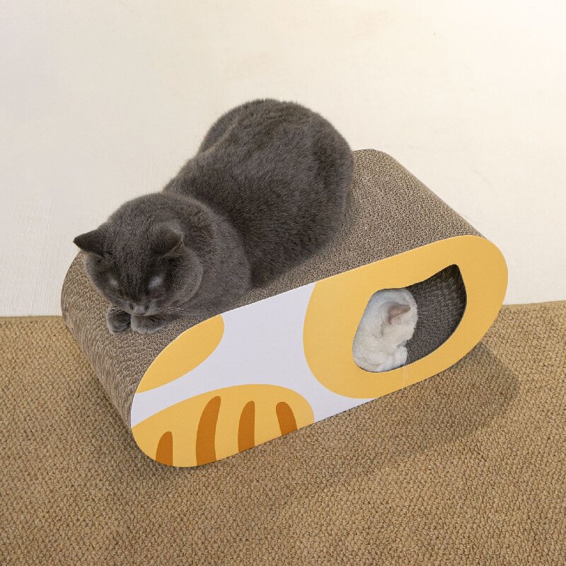 Eco-Friendly Corrugated Cat Tunnel Scratcher House