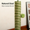 Forest-Inspired Creative Cat Tree - 98CM Tall Multi-Cat Scratching Post with Interactive Track Ball & Eucalyptus Decor