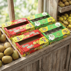 Multifunctional Stackable Kiwifruit Retail Display & Storage Packaging Box
