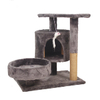 Wholesale Multifunctional Double-Cat Condo Cat Tree with Sisal Posts and Mouse Toys