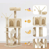 Beige Wholesale Multi-Cat Integrated Cat Tree