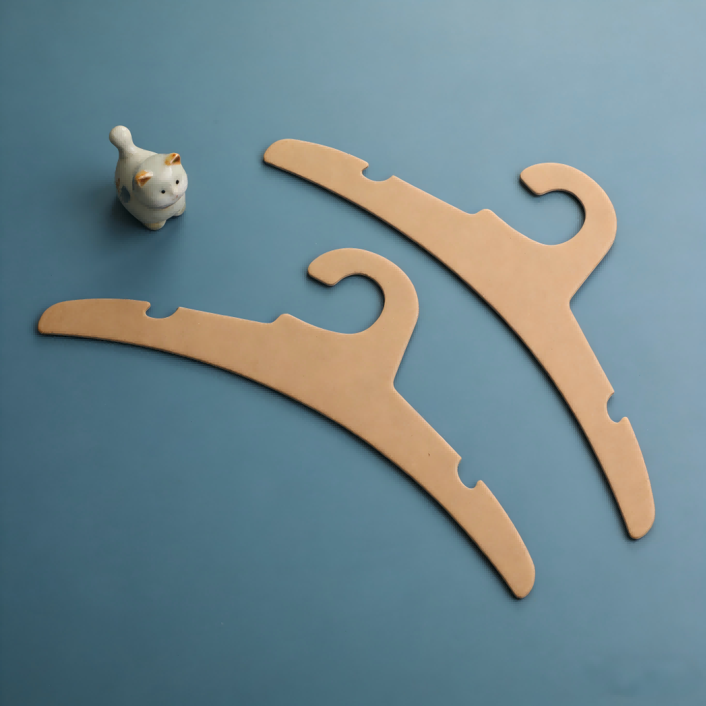 Environmentally friendly material high strength supporting cardboard paper clothes hanger