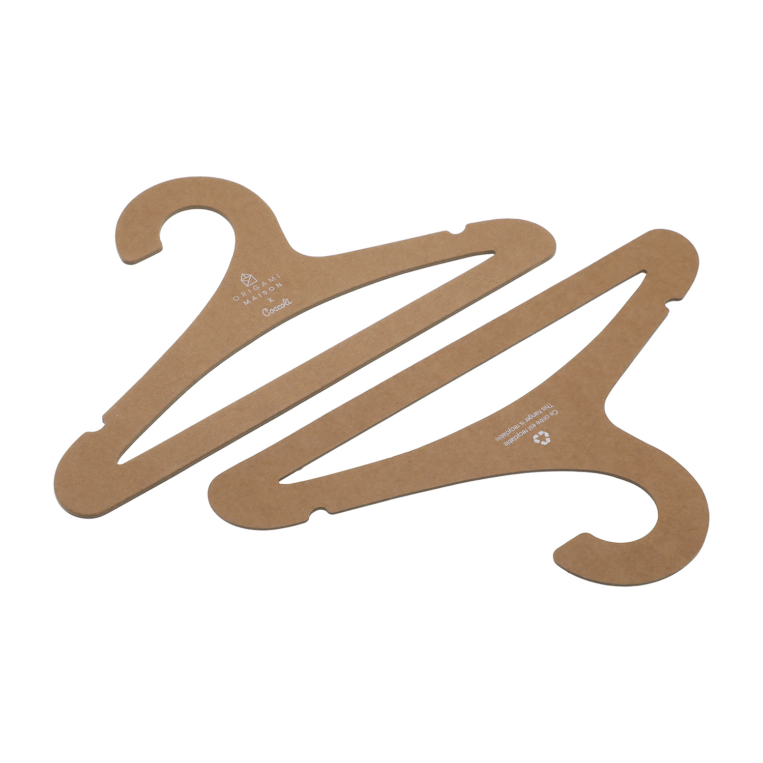 Supporting Force Reinforced Kraft Paper Fabric Clothes Hanger