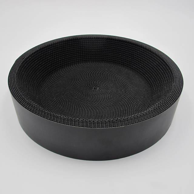 Pure Black Paper Cat Scratching Pad And Cat Bed