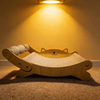 Wooden Cat Scratcher Bed With Interactive Sisal Toy