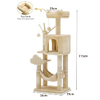 Beige Wholesale Multi-Cat Integrated Cat Tree