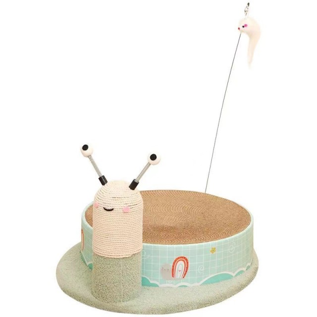 Eco-Friendly Four in One Snail Sisal Cat Scratcher