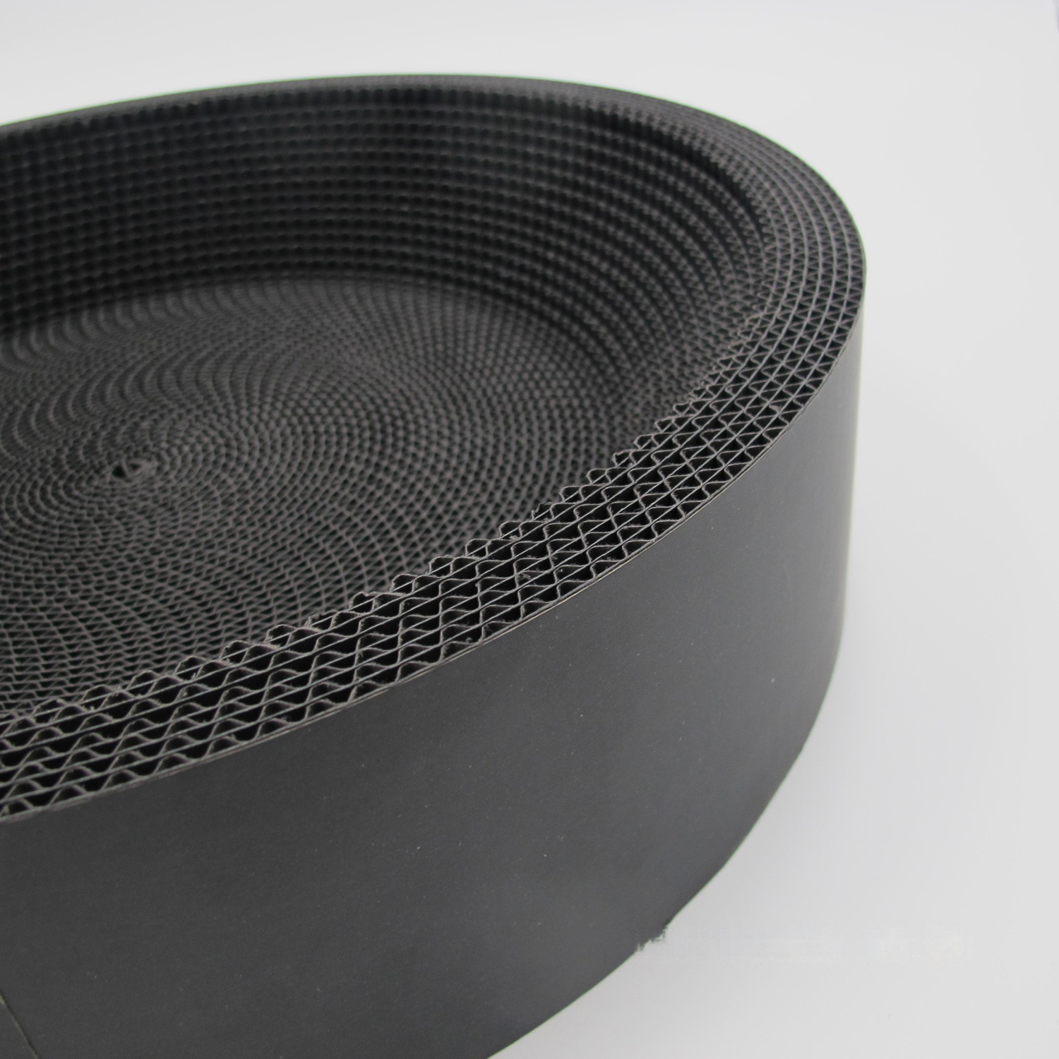 Pure Black Paper Cat Scratching Pad And Cat Bed