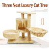 Luxury Factory Wholesale Cat Tree with Cat Post and Three Nests