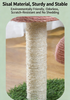 Double - Peak Mushroom Cat Tree with Artificial Lawn