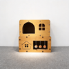 Two-Tier Corrugated Cat House With Interactive Toy Balls