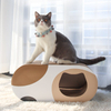 Eco-Friendly Corrugated Cat Tunnel Scratcher House
