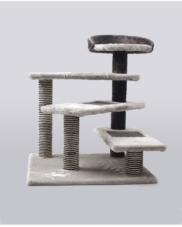 Multi-Cat 4-Tier Rotating Starecase Cat Tree