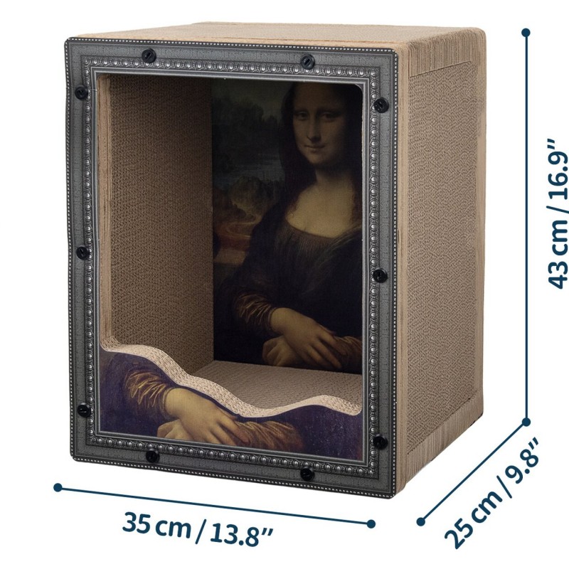 Mona Lisa Art Frame Cat Scratcher 