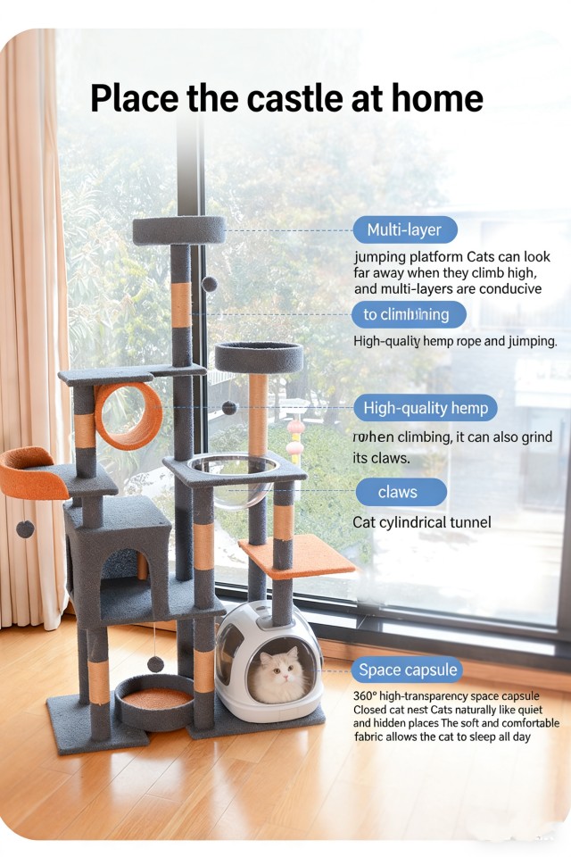 Luxury Multi - functional Combination Villa Cat Tree