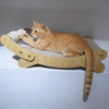 Wooden Cat Scratcher Bed With Interactive Sisal Toy
