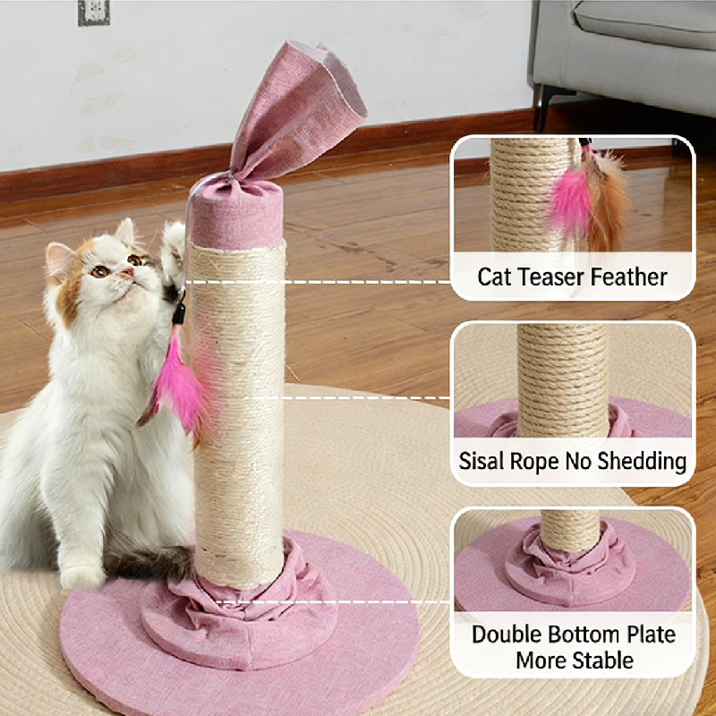 MH65-7 Candy-Inspired Cat Scratching Post with Interactive Feather Toy.png