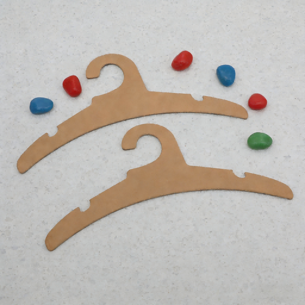 Environmentally friendly material high strength supporting cardboard paper clothes hanger