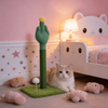 Cactus-Shaped Sisal Cat Scratching Post With Interactive Toys